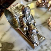 Silver Plate Napkin Rings and Place Weights