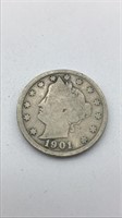 1901 V Nickel