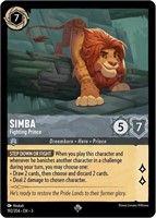 Lorcana: Simba - Fighting Prince * Super Rare