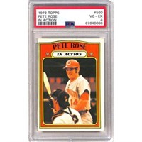 1972 Topps Pete Rose In Action Psa 4