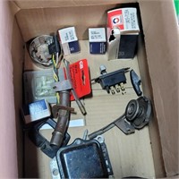 BOX- LOT , SPARK PLUGS  ,ETC