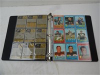 Lot of 63 1970s NFL Topps Player Cards in Binder