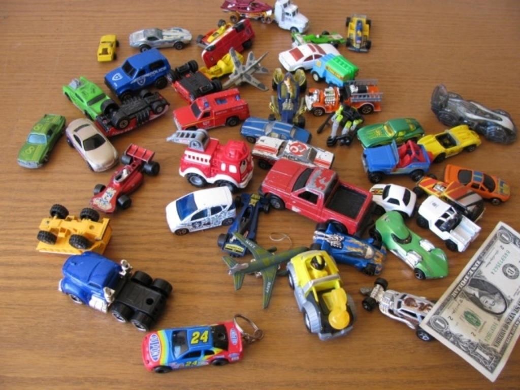 Lot of Toy Cars Vehicles
