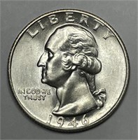 1946-S Washington Quarter Uncirculated BU