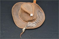 LARGE MINNETONKA GENUINE LEATHER HAT