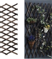 EXTENDABLE WOODEN FENCE TRELLIS 59IN 2PC