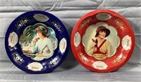 (2) 1996 Coca-Cola Tin Decorative Bowls