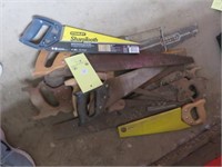 GROUP OF HAND SAWS