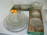 LARGE GROUP CLEAR GLASS