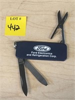 Ford Elec + Refrig Corp Zippo Pocket Knife