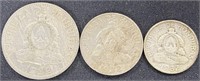 1932 - Honduras coins 20cents, 10cents, 5cents