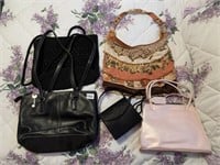 FOSSIL BLACK PURSE, LEATHER PURSE AND OTHERS