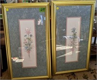 Pair Signed In Numbered Bertrand Floral Prints