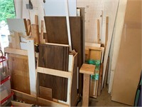 Miscellaneous Wood, Cart, Shelves, Closet Doors, E