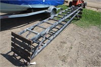 (2) Aluminum Ladder Stands W/ Wood Tops