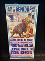 35"x18" Plaza Toros de Benidorm Framed Poster