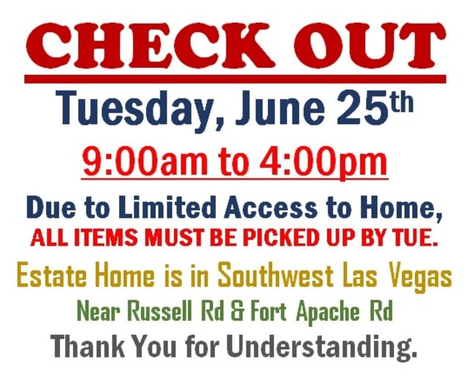 Mon.@6pm - Russell & Fort Apache Estate Online Auction 6/24