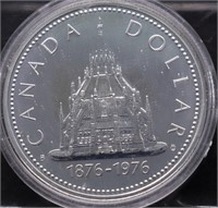 1976 CANADA SILVER DOLLAR GEM