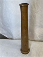 ANTIQUE 10 INCH BRASS FIRE HOSE NOZZLE