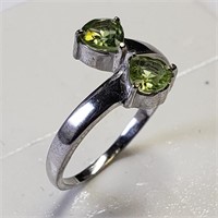 S/Sil Peridot Ring