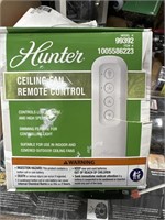 HUNTER CEILING FAN REMOTE CONTROL RETAIL $40