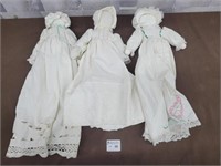 3 Vintage rag dolls