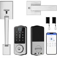 SMART DEADBOLT DOOR LOCK AND HANDLE - KEYLESS