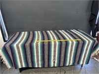 Vintage Fringed Navajo Throw