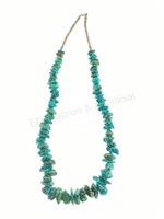 Santo Domingo Pueblo Turquoise & Heishi Necklace