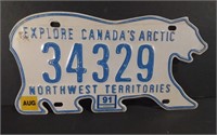 Northwest Territories License Plate