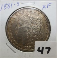 1881-S Morgan silver dollar