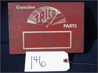 Vintage Trico Parts Empty Metal Carrying Case