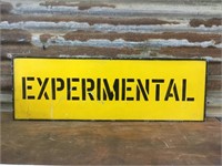 Experimental Tin Sign