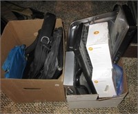 Two boxes of electronic items including