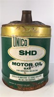 Unico SHD Motor Oil Can