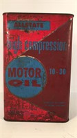 Allstate High Compression Motor Oil Can