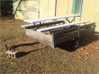 5' x 8' Utility Trailer -Picnic Table Not Included