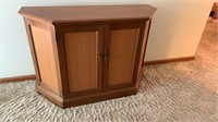 Vintage walnut console cabinet - custom made by