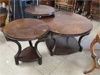 Coffee Table on Casters and End Tables