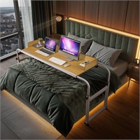King Size Over Bed Table  Adjustable  Wheels