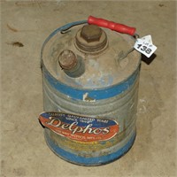 Galvanized Delphos Gas / Oil Can