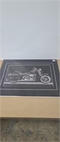 Harley Davidson Springer Picture Matted. 16" x 20