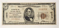 1929 $5 National Currency
