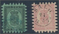 FINLAND #7b & #10 USED FINE