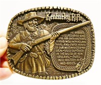 1979 Kentucky Rifle Guns of The West Belt Buckle