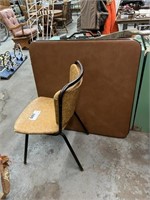 CARD TABLE AND CHAIR