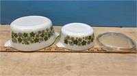 Pyrex Spring Blossom 474-B No Lid, Dull Paint &