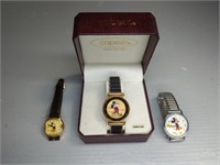 (3) VINTAGE MICKEY MOUSE WATCHES
