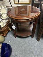 Side or End Round Table Mahogany