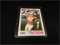 Ronnie Lott In Action Rookie Card; Football Card